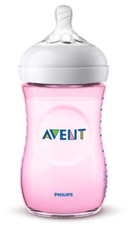 AVENT BIBERON NATURAL PP 260ML ROSA SINGLE PACK - Farmafamily.it