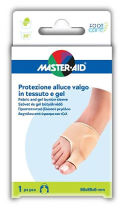 PROTEZIONE MASTER-AID IN GEL E TESSUTO PER ALLUCE VALGO 1 PEZZO - Farmafamily.it