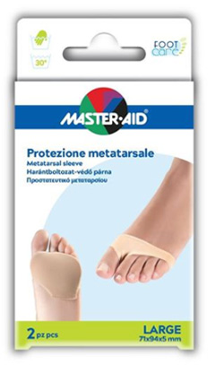 PROTEZIONE MASTER-AID PER METATARSO IN TESSUTO ELASTICO E GEL L 1 PAIO - Farmafamily.it