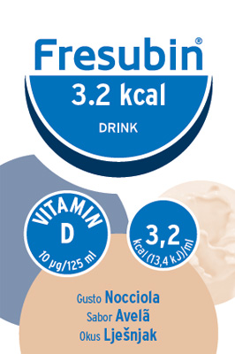 FRESUBIN 3,2 KCAL DRINK NOCCIOLA 4 X 125 ML - Farmafamily.it