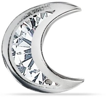 ORECCHINO LUNA CON BRILLANTI - Farmafamily.it