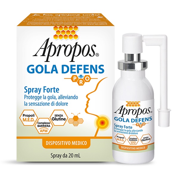 APROPOS GOLA DEFENS PRO SPRAY NO ALCOL 20 ML - Farmafamily.it