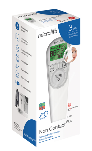 TERMOMETRO FRONTALE MICROLIFE NO CONTACT PLUS NC200 - Farmafamily.it