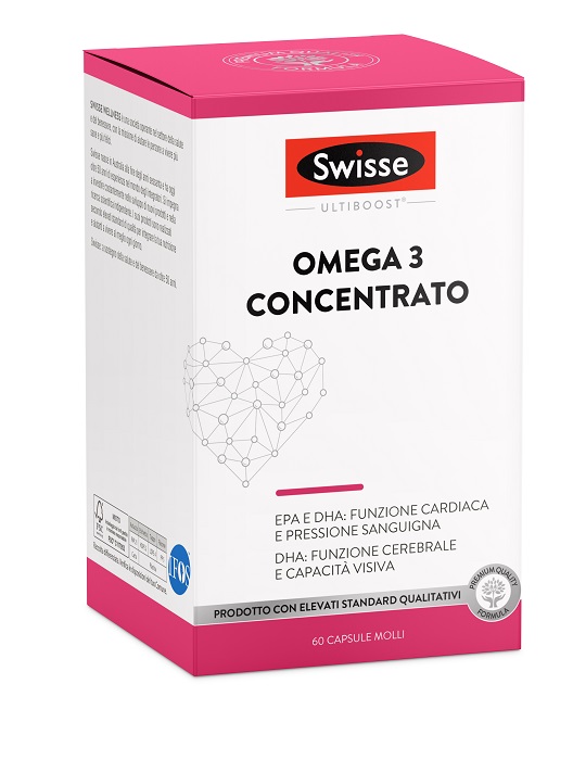 SWISSE OMEGA 3 CONCENTRATO 60 CAPSULE MOLLI DA 2440 MG - Farmafamily.it