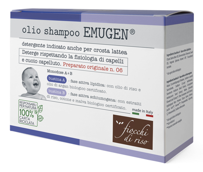FIOCCHI DI RISO EMUGEN OLIO SHAMPOO ULTRADELICATO 45 ML - Farmafamily.it