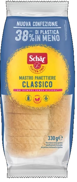 SCHAR CLASSICO DEL MASTRO PANETTIERE PANE BIANCO SENZA LATTOSIO 330 G - Farmafamily.it