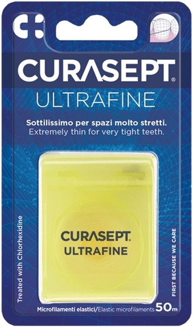 CURASEPT ULTRAFINE FILO INTERDENTALE NON CERATO CLOREXIDINA - Farmafamily.it