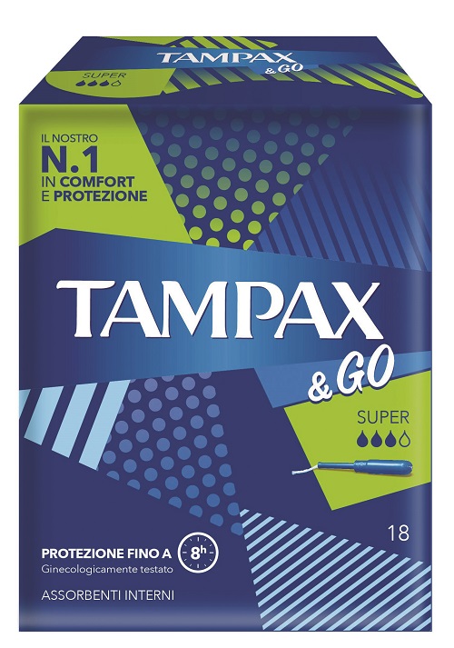 TAMPAX &GO SUPER 18 PEZZI - Farmafamily.it