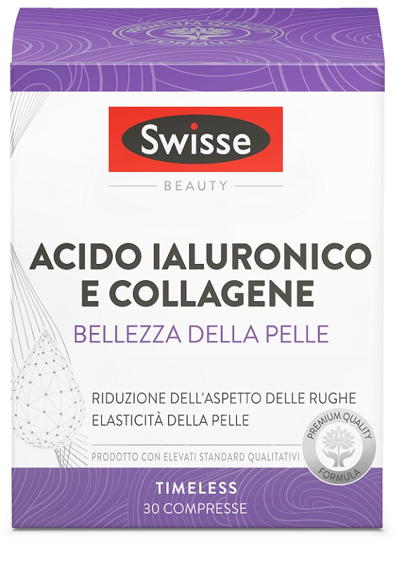 SWISSE ACIDO IALURONICO COLLAGENE BELLEZZA DELLA PELLE 30 COMPRESSE - Farmafamily.it