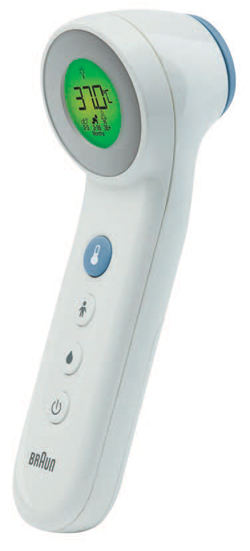 TERMOMETRO BRAUN TOUCH + NO TOUCH MODELLO BNT400 3 IN 1 PER MISURAZIONE TEMPERATURA A DISTANZA DELLA FRONTE CIBO E BAGNO - Farmafamily.it