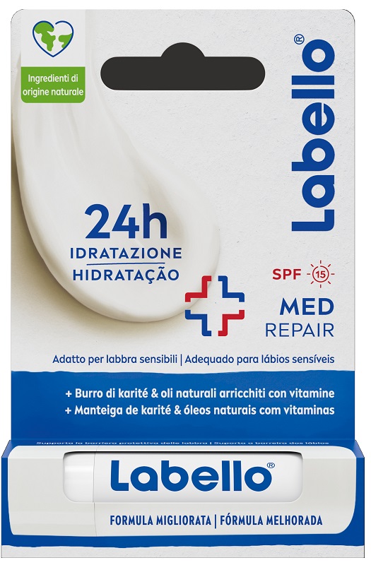 LABELLO MED REPAIR SPF15 24H IDRATAZIONE FONDENTE SULLE LABBRA 5,5 ML - Farmafamily.it