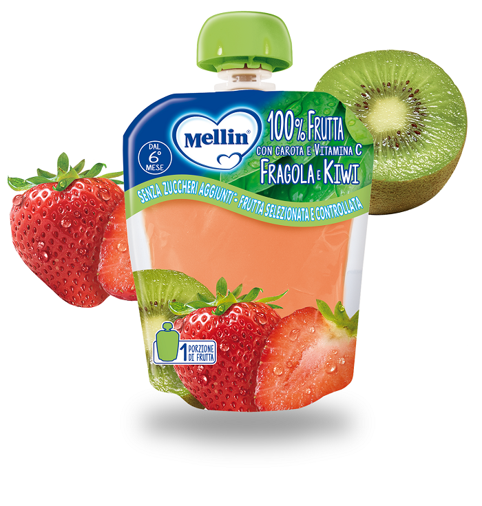 MELLIN POUCH FRAGOLA KIWI 90 G - Farmafamily.it