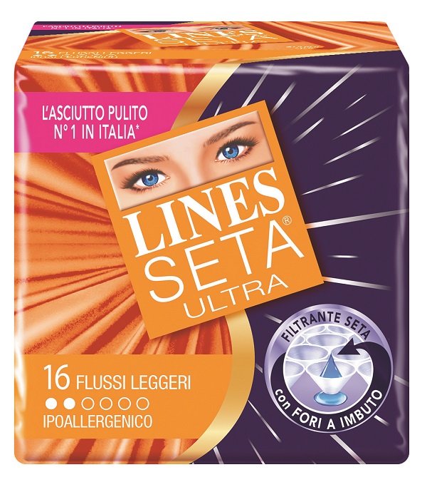 ASSORBENTE LINES SETA ULTRA LEGGERO 16 PEZZI - Farmafamily.it
