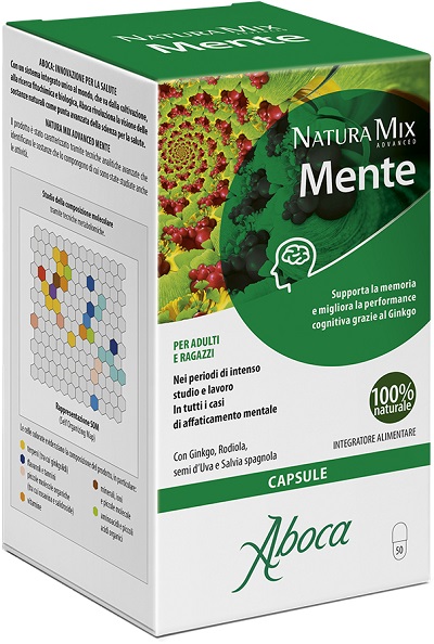 NATURA MIX ADVANCED MENTE 50 CAPSULE - Farmafamily.it