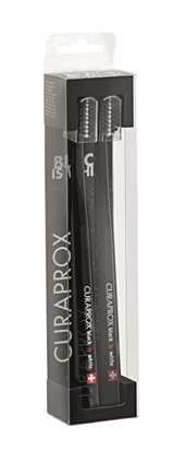 CURAPROX BLACK IS WHITE DENTIFRICI SBIANCANTI 2 SPAZZOLINI - Farmafamily.it