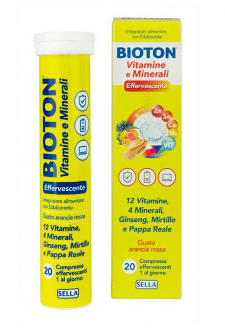 BIOTON VITAMINE E MINEALI 20 COMPRESSE EFFERVESCENTI - Farmafamily.it