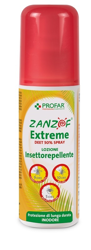ZANZOF JUNGLE EXTREME SPRAY DEET 50% 75 ML PROFAR - Farmafamily.it
