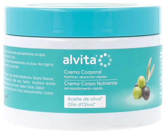 ALVITA CREMA CORPO NUTRIENTE OLIO D'OLIVA 300 ML - Farmafamily.it