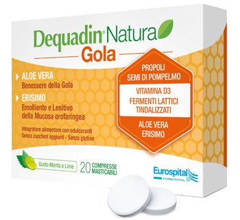 DEQUADIN NATURA GOLA 20 COMPRESSE - Farmafamily.it