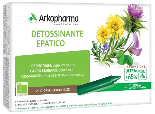 ARKOFLUIDI DETOSSINANTE EPATICO 20 FIALE - Farmafamily.it