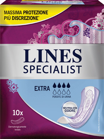 LINES SPECIALIST PANNOLONE EXTRA FARMA 10 PEZZI - Farmafamily.it