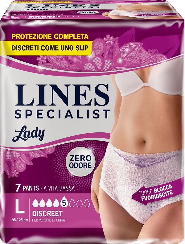 LINES SPECIALIST PANTS DISCREET L FARMA 7 PEZZI - Farmafamily.it
