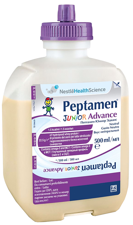 PEPTAMEN JUNIOR ADVANCE NEUTRO 500 ML - Farmafamily.it