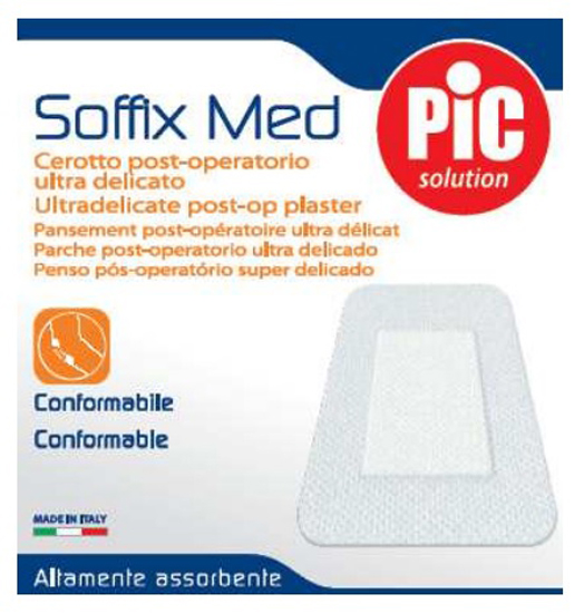 CEROTTO IN TNT ADESIVO 10X8 CM CON COMPRESSA ASSORBENTE 4,5X5,5 CM PIC SOFFIX MED 1 PEZZO - Farmafamily.it