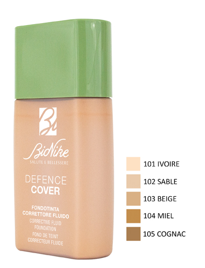 DEFENCE COVER FONDOTINTA CORRETTORE FLUIDO 101 40 ML - Farmafamily.it