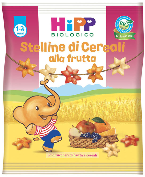 HIPP BIO STELLINE DI CEREALI ALLA FRUTTA 30 G - Farmafamily.it