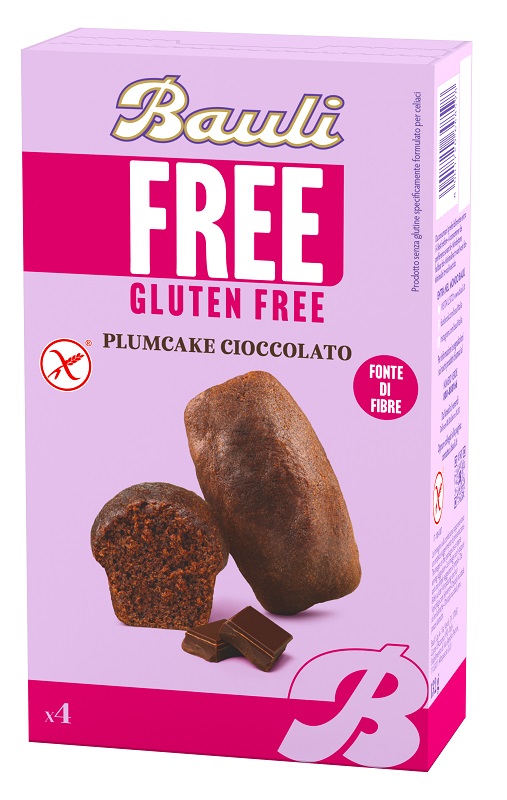 BAULI FREE PLUMCAKE CIOCCOLATO 4 PEZZI DA 33 G - Farmafamily.it