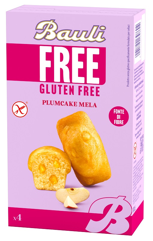 BAULI FREE PLUMCAKE MELA 4 PEZZI DA 33 G - Farmafamily.it