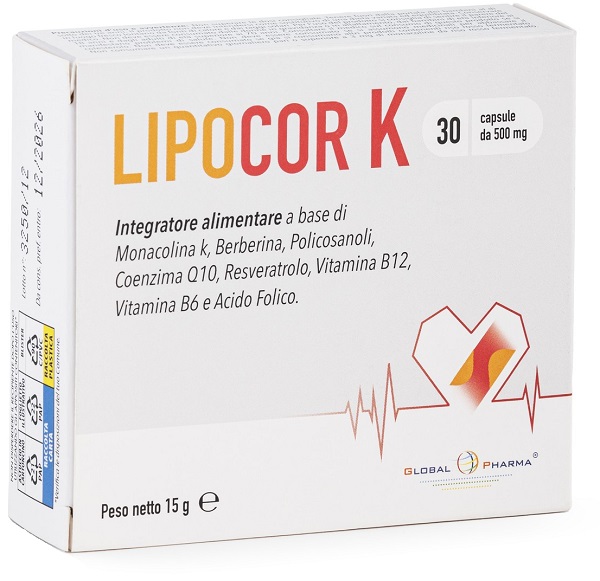 LIPOCOR K 30 CAPSULE - Farmafamily.it