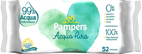 WIPES PAMPERS PROTEZIONE PURA NATURELLO 52 SALVIETTE - Farmafamily.it