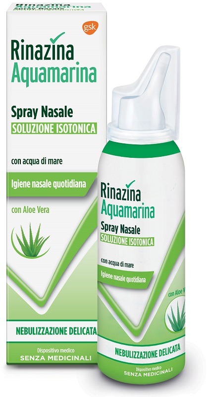 RINAZINA AQUAMARINA ISOTONICA ALOE SPRAY NEBULIZZAZIONE DELICATA 100 ML - Farmafamily.it