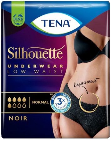 TENA SILHOUETTE NOIR M 10 PEZZI - Farmafamily.it