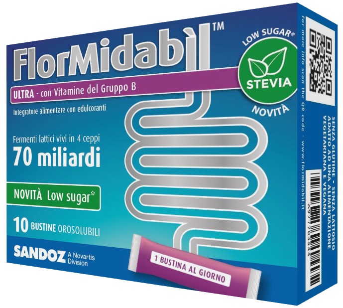FLORMIDABIL ULTRA 10 BUSTINE CON STEVIA - Farmafamily.it