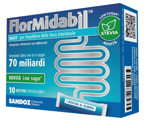 FLORMIDABIL DAILY 10 BUSTINE CON STEVIA - Farmafamily.it