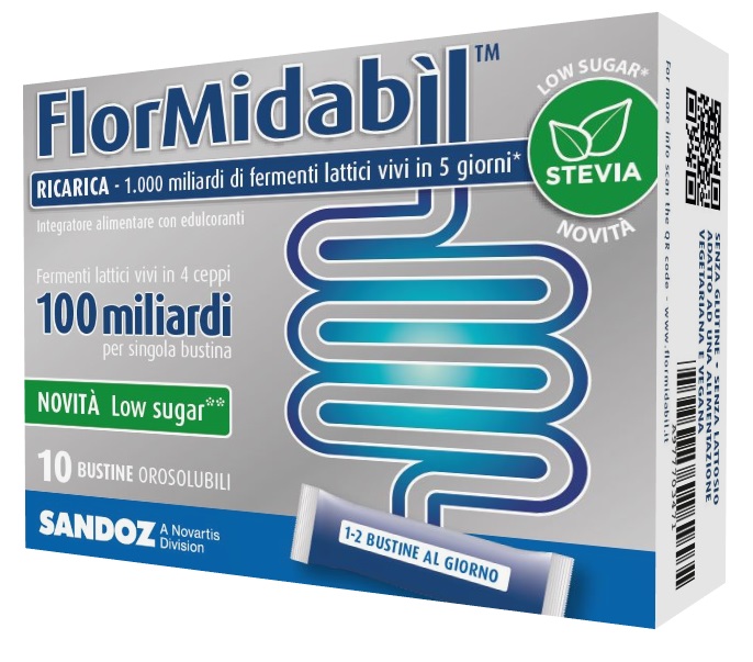 FLORMIDABIL RICARICA 10 BUSTINE CON STEVIA - Farmafamily.it