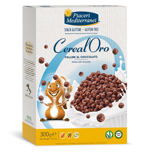 PIACERI MEDITERRANEI CEREALORO PALLINE CIOCCOLATO 300 G - Farmafamily.it