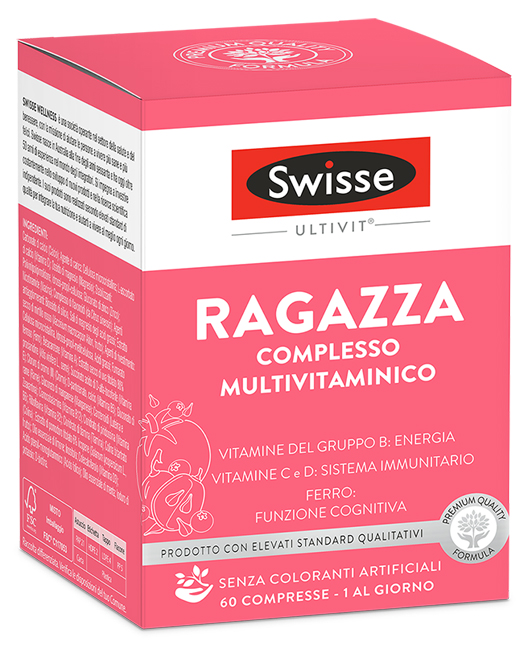 SWISSE MULTIVITAMINICO RAGAZZA 60 COMPRESSE - Farmafamily.it