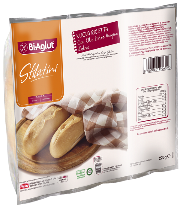 BIAGLUT PANE SOFFICE SFILATINI 3 X 75 G - Farmafamily.it