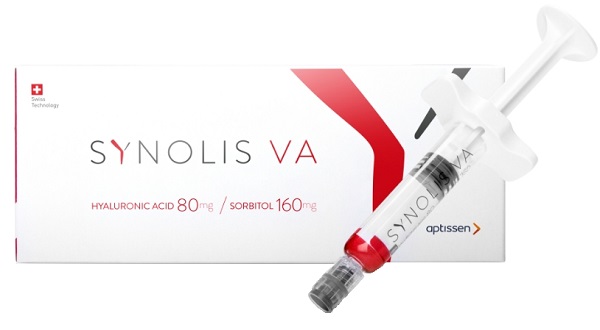 SYNOLIS V-A SOLUZIONE INIETTABILE VISCOELASTICA ISOTONICA IN SIRINGA PRERIEMPITA DI SODIO IALURONATO 80MG  E SORBITOLO 160MG CAPACITA' SIRINGA 4ML MONOSHOT 1 PEZZO - Farmafamily.it