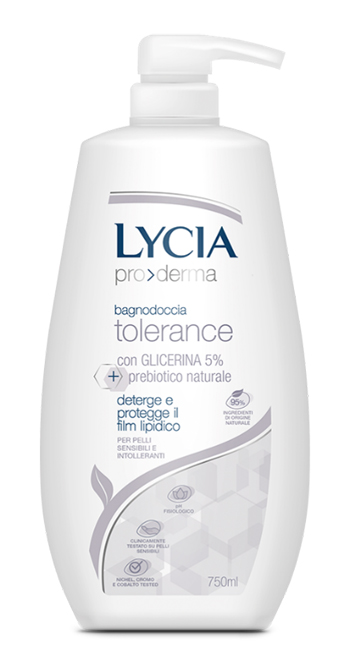 LYCIA PRODERMA BAGNODOCCIA TOLERANCE 750 ML - Farmafamily.it