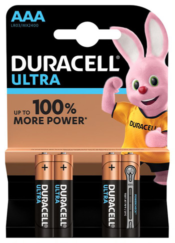 DURACELL ULTRA AAA B4 MN2400 RFT 10 PEZZI - Farmafamily.it