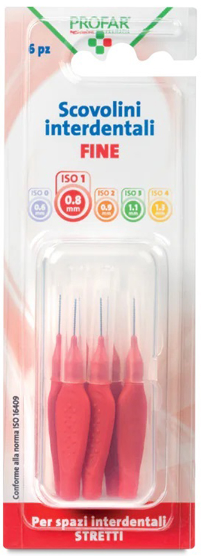 PROFAR SCOVOLINI ROSSO 0,8 6 PEZZI - Farmafamily.it