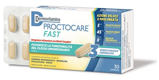 DERMOVITAMINA PROCTOCARE FAST 30 COMPRESSE - Farmafamily.it