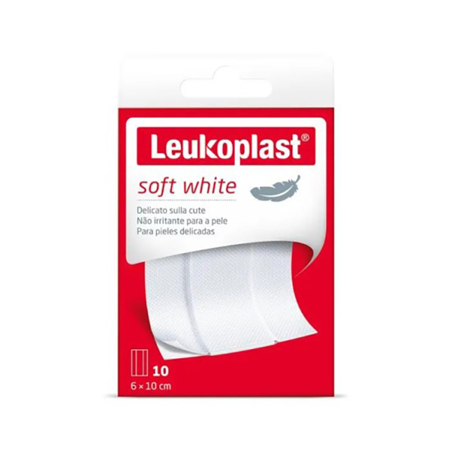 LEUKOPLAST SOFT WHITE 100 X 6 CM 10 PEZZI - Farmafamily.it