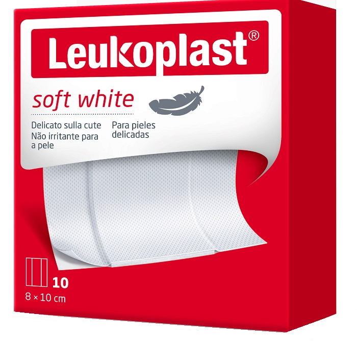 LEUKOPLAST SOFT WHITE 100 X 8 CM 10 PEZZI - Farmafamily.it