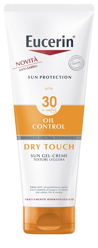 EUCERIN SUN GEL DRY TOUCH SPF30+ 200 ML - Farmafamily.it